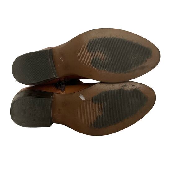 Steve Madden Size 7.5M Brown Bootie Ankle Boot Zip Sides - Picture 4 of 15